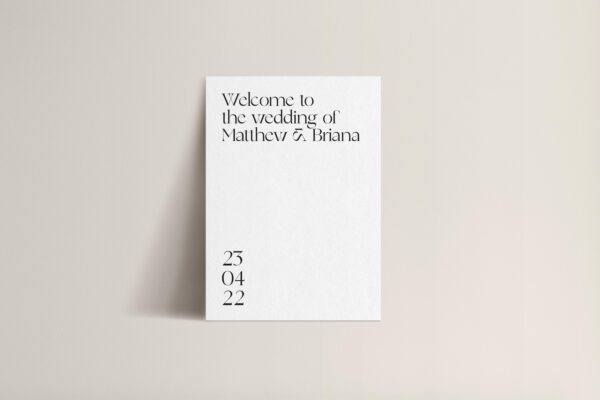 Mockup of welcome sign design