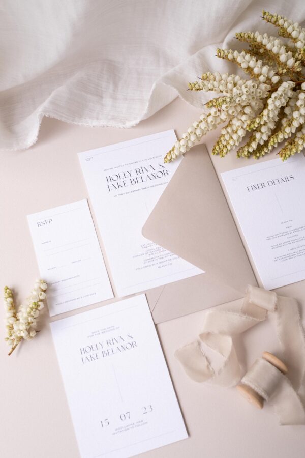 Printed invitation suite, Chelsea semi-custom collection