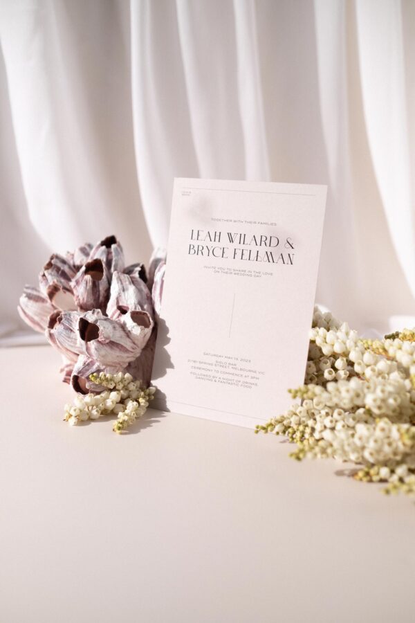 Printed invitation, Chelsea semi-custom collection