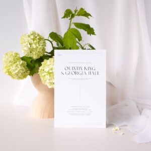 Printed invitation, Chelsea semi-custom collection