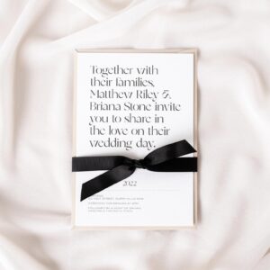 Printed invitation, Soho semi-custom collection