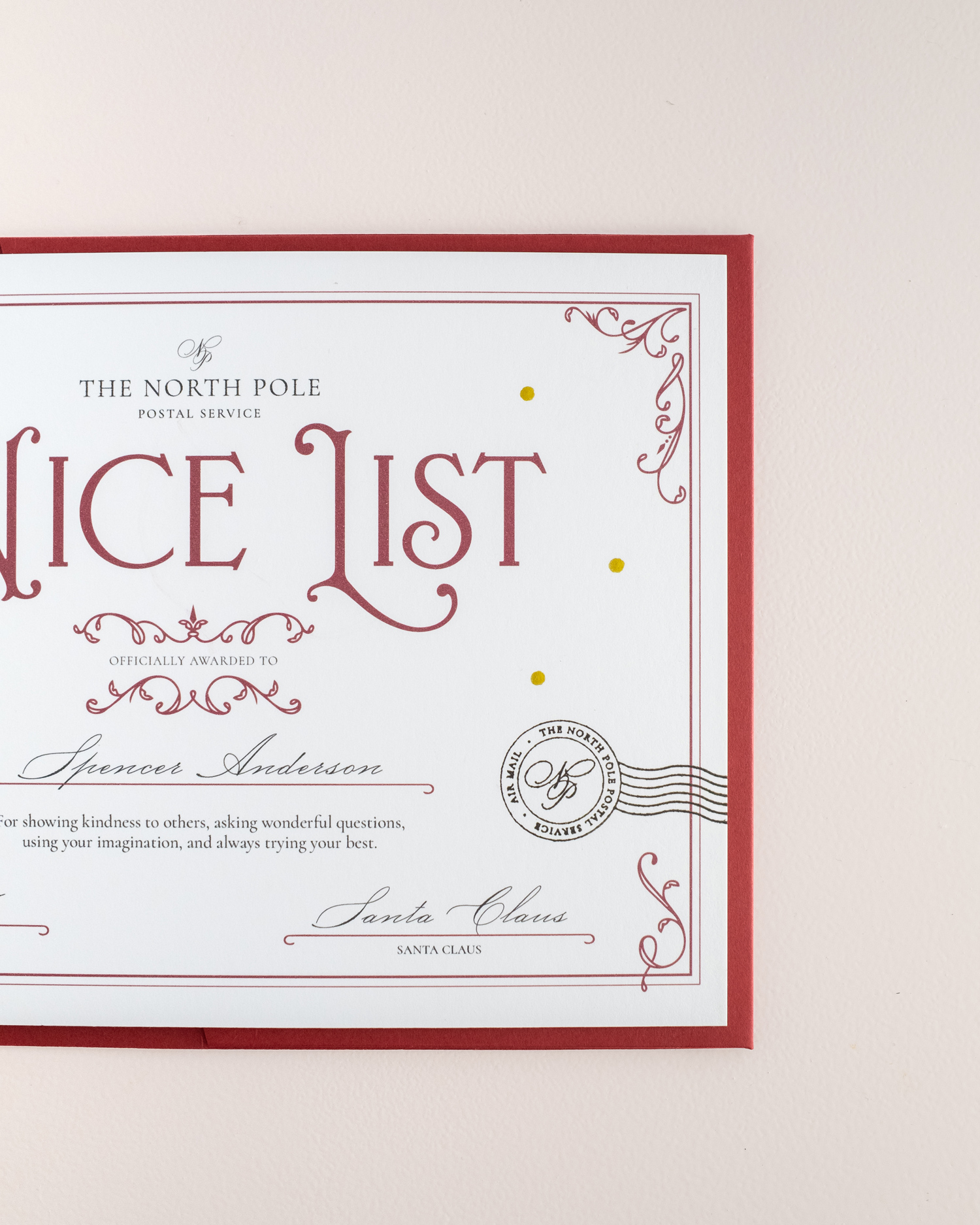 Nice List Certificate - Image 5